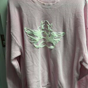 BOYS LIE 
Light Pink Waffle Knit with Angel Design
M/L
EUC